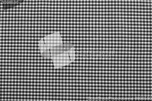 Image of abstract geometric black and white print on fabric