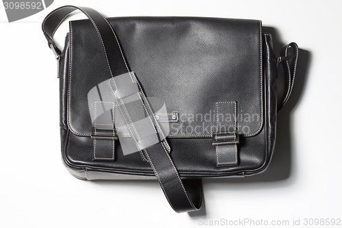 Image of black leather bag