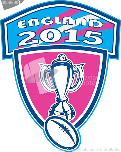 Image of Rugby Cup Ball England 2015 Shield
