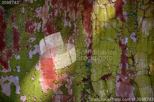 Image of Industrial worn metal closeup photo