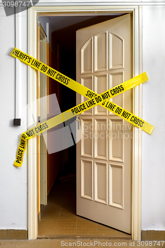 Image of Yellow Plastic Crime Scene