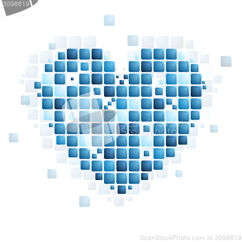 Image of Tech abstract heart shape