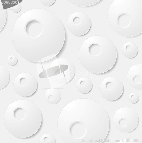 Image of Abstract grey paper circles background