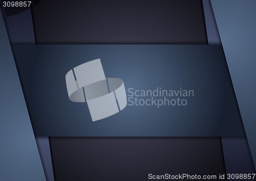 Image of Dark blue corporate tech art