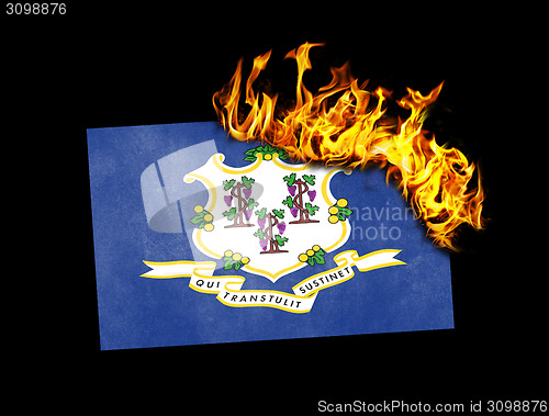 Image of Flag burning - Connecticut