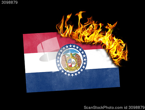 Image of Flag burning - Missouri