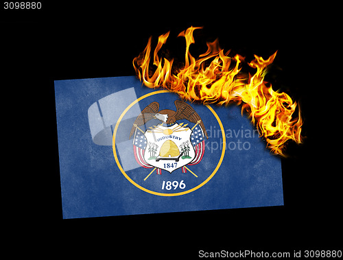 Image of Flag burning - Utah