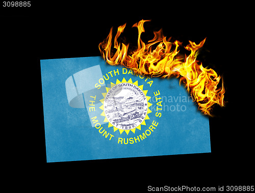 Image of Flag burning - South Dakota