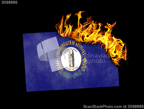Image of Flag burning - Kentucky
