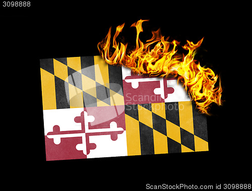 Image of Flag burning - Maryland