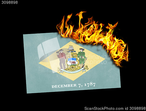 Image of Flag burning - Delaware