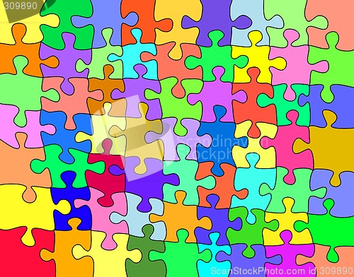 Image of Colorful jigsaw