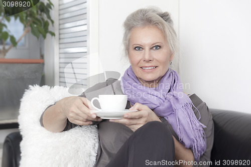 Image of woman and coffee