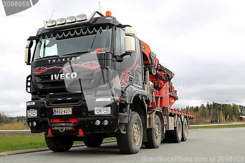 Image of Iveco Trakker With Truck Mounted Palfinger Crane