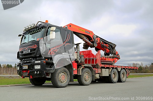 Image of Iveco Trakker With Truck Mounted Palfinger Crane