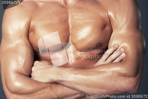 Image of Body of muscular man