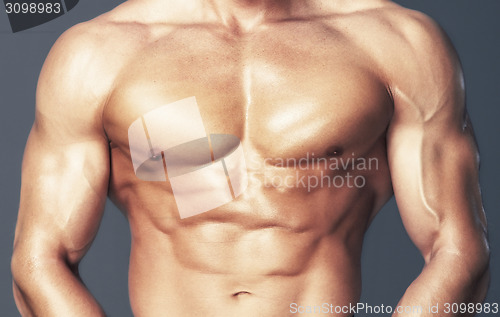 Image of Body of muscular man