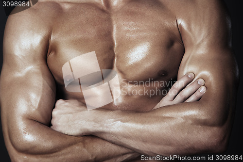 Image of Body of muscular man