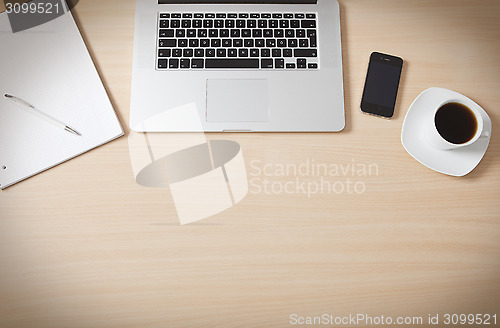 Image of Desk wood surface