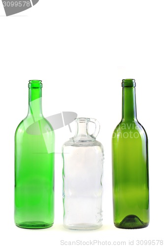 Image of empty glass bottles 