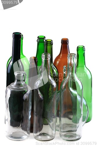 Image of empty glass bottles 