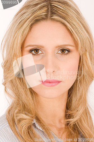 Image of Portrait of beautiful blond women 