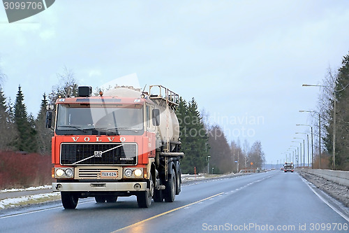 Image of Early Volvo F12 on the Road