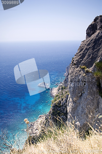 Image of Sea cliff view, Corfu, Greece