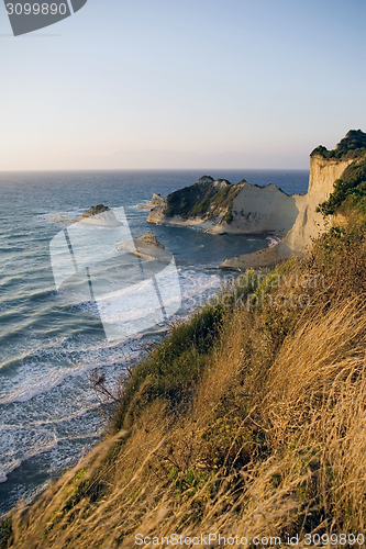 Image of Sea cliff view, Corfu, Greece