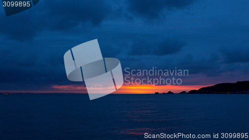 Image of Gower sunrise over Mumbles