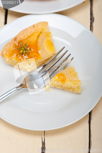 Image of fresh pears pie dessert cake 