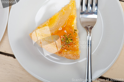 Image of fresh pears pie dessert cake 