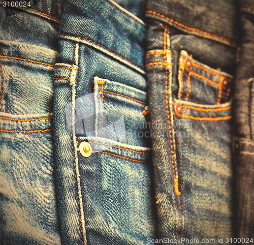 Image of jeans on display