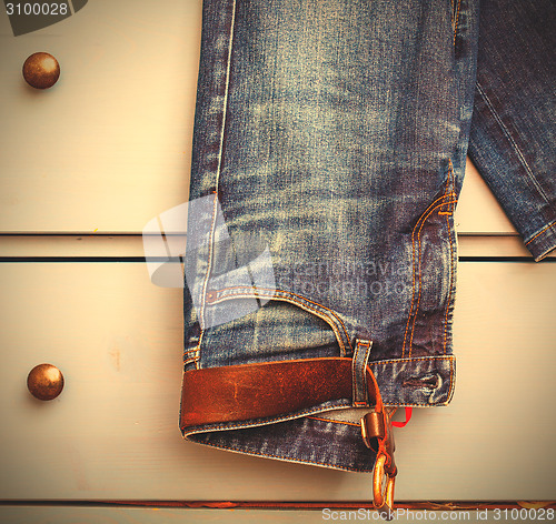 Image of aged jeans