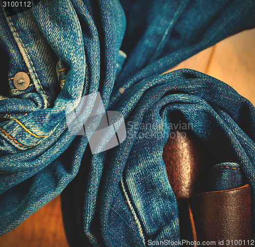 Image of rolled up jeans
