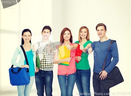 Image of group of smiling students standing