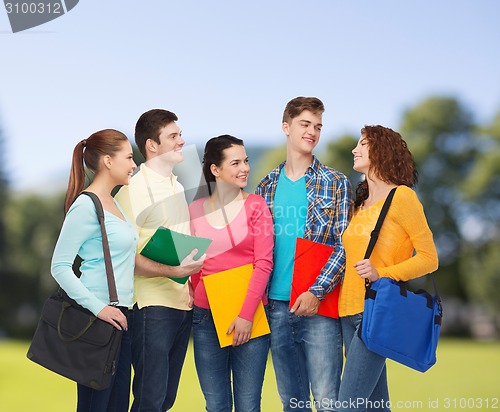 Image of group of smiling teenagers