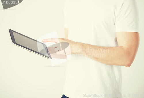 Image of man with tablet pc