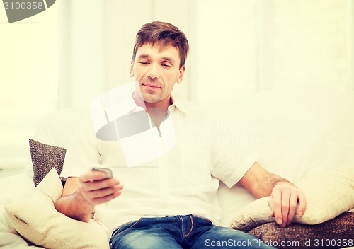 Image of buisnessman with smartphone