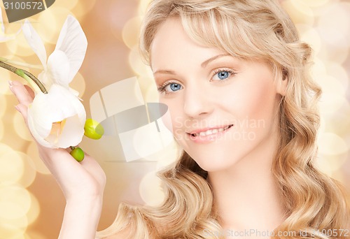 Image of face of beautiful young woman