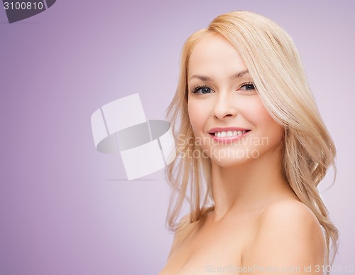 Image of beautiful young woman face