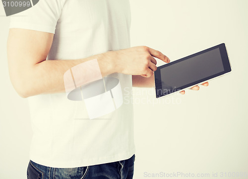Image of man with tablet pc