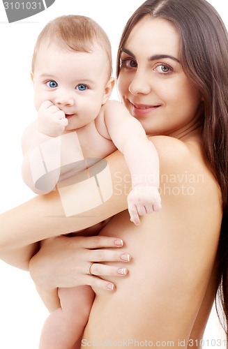 Image of baby and mother