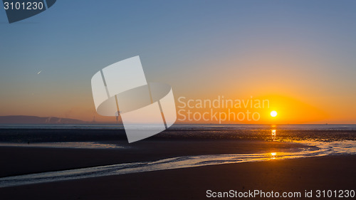 Image of Swansea beach sunrise