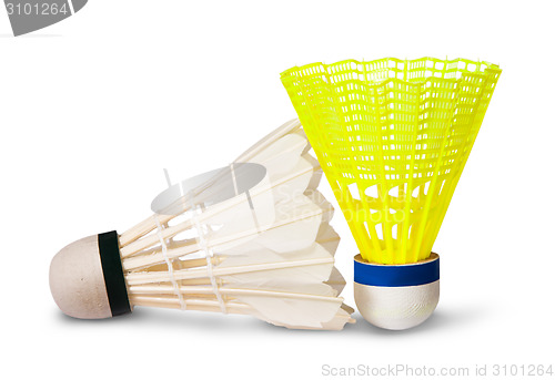 Image of Two badminton shuttlecock