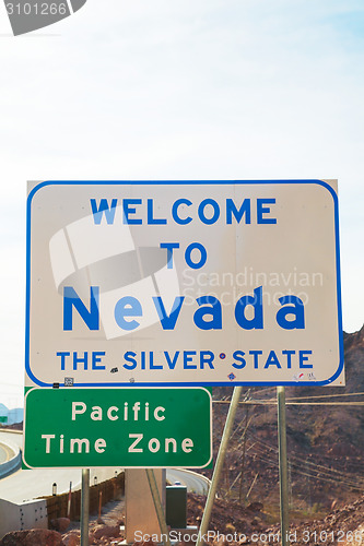 Image of Welcome to Nevada road sign