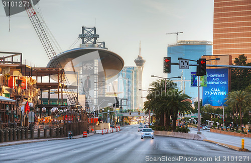 Image of Las Vegas boulevard in the morning