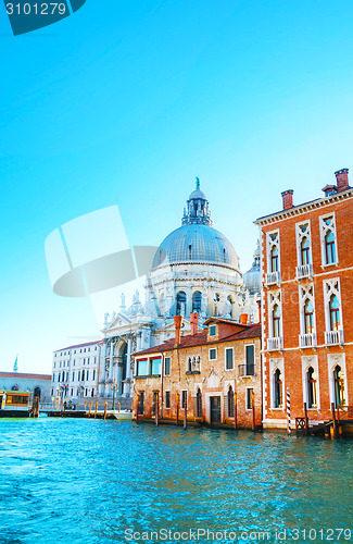 Image of View to Basilica Di Santa Maria della Salute in Venice