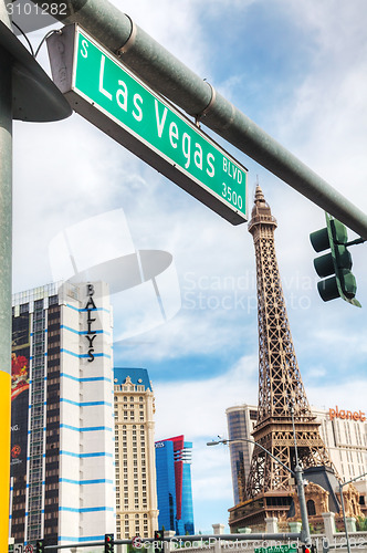 Image of Las Vegas boulevard in the morning