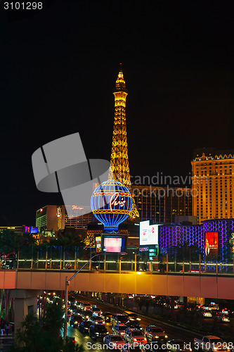 Image of Las Vegas boulevard in the night